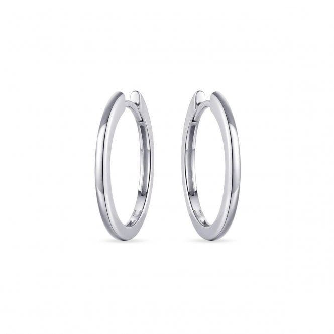 Gisser Sterling Silver Half Round Hoop Earrings KCA2/22