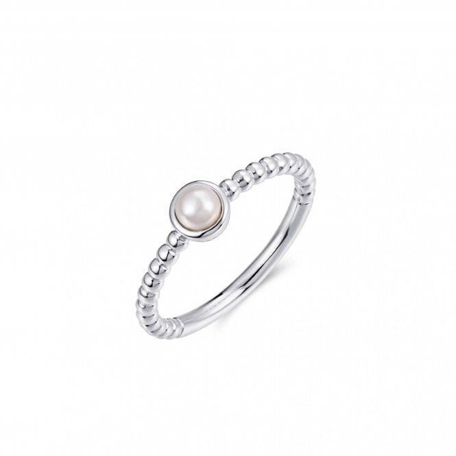 Gisser Sterling Silver Pearl Ring R477WP