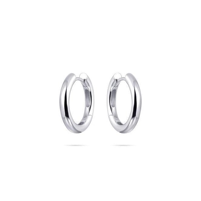 Gisser Sterling Silver Plain Hoop Earrings 20mm