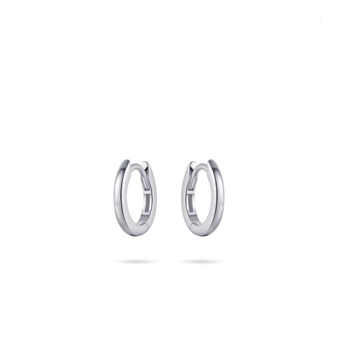Gisser Sterling Sterling Silver Half Round Hoop Earrings KCA2/13.5