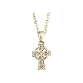 Gold Plated Celtic Cross Necklace