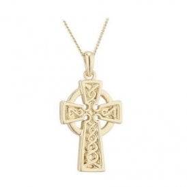 Gold Plated Celtic Cross Necklace