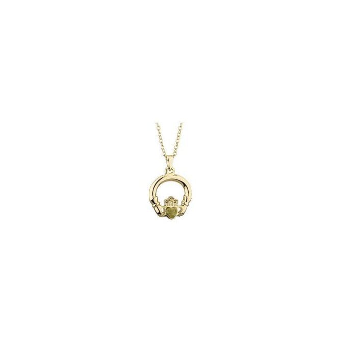 Irish Jewellery Gold Plated Claddagh Necklace