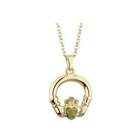 Gold Plated Claddagh Necklace