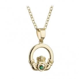 Gold Plated Claddagh Necklace