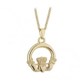 Gold Plated Claddagh Necklace