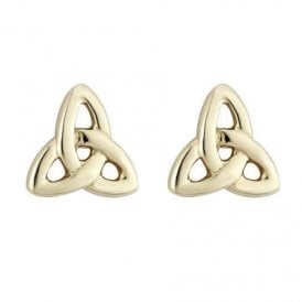 Gold Plated Trinity Knot Earrings