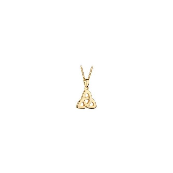 Irish Jewellery Gold Plated Trinity Necklace