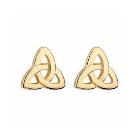Gold Plated Trinity Stud Earrings