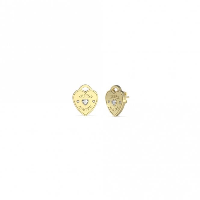 Guess Jewellery Amore Heart Earrings UBE05058YG
