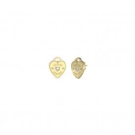 Guess Jewellery Amore Heart Earrings UBE05058YG