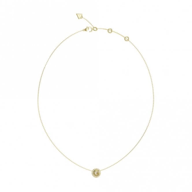 Guess Jewellery G Crystal Pavé Necklace UBN05446YG