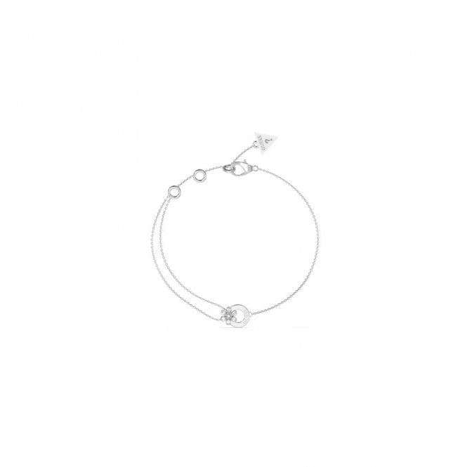Guess Jewellery Lily Flower CZ Bracelet UBB05111RHL