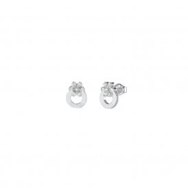 Guess Jewellery Lily Flower CZ Stud Earrings UBE05108RH