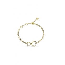 Guess Jewellery Mon Amour Gold Infinity Heart Bracelet UBB04618YGL