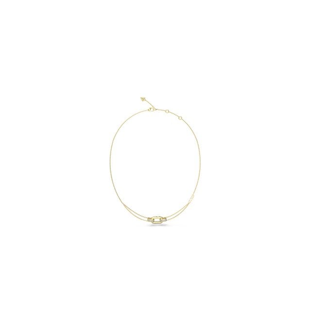 Guess Jewellery Stylish Gold & Crystal Necklace UBN04580YG