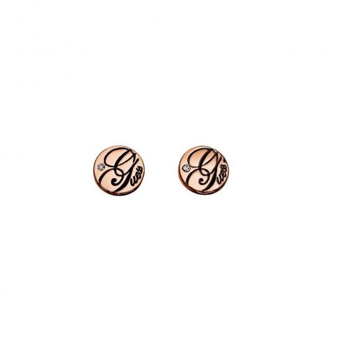 Guess Jewellery Guess Ladies' All Mixed Up Rose Gold Tone Earrings - UBE11466