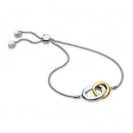Kit Heath Bevel Cirque Link Gold Plate Toggle Bracelet 7187GRP