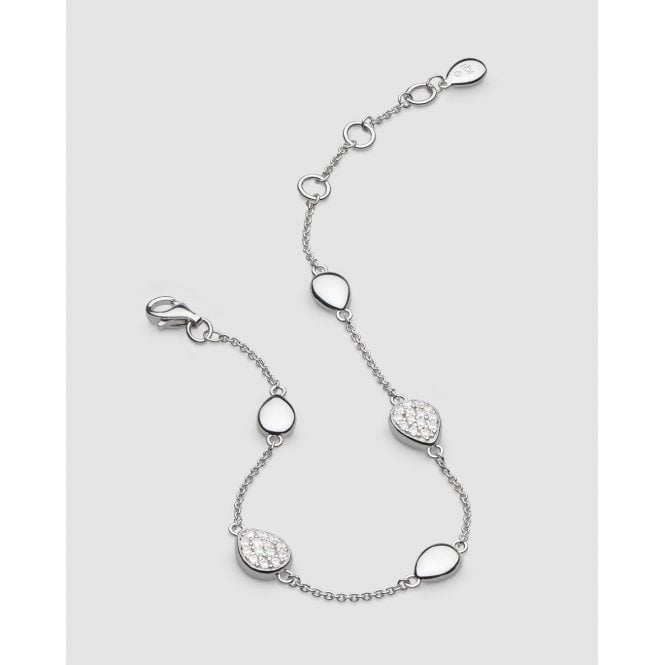 Kit Heath Coast Pebble Glisten Pave Station Bracelet 70185CZ