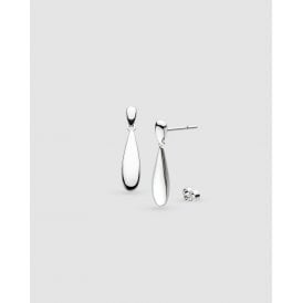 Kit Heath Coast pebble Smooth Slim Stud Drop Earrings 60141RP