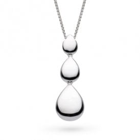 Kit Heath Coast Pebble Smooth Triple Grande 16-24" Slider Necklace 90153RP