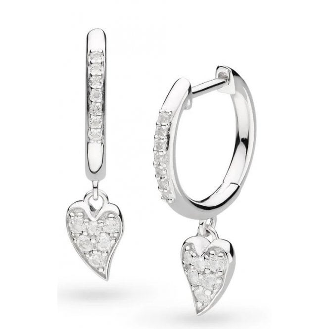 Kit Heath Desire Kiss Precious Pave Hoop Earrings