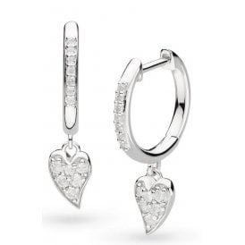 Kit Heath Desire Kiss Precious Pave Hoop Earrings