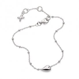 Kit Heath Desire Kiss RP Mini Heart 7.5" Ball Chain Bracelet 70500RP