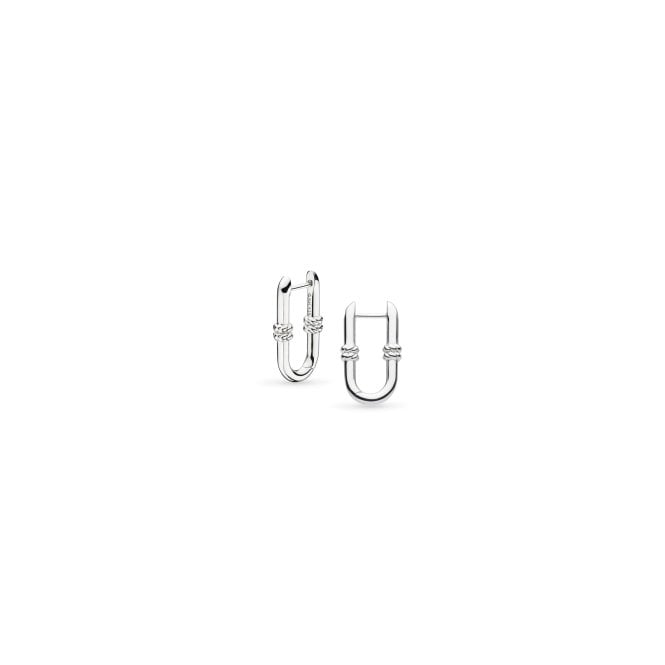 Kit Heath Marina Rope Bar Link Hinged Hoop Earrings 61091RP