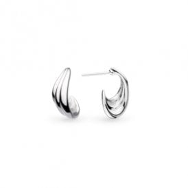 Kit Heath Océane Shell Wave Semi Hoop Stud Earrings 61211RP