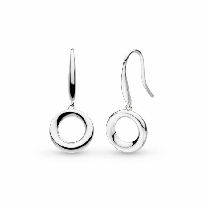 Kit Heath Silver Bevel Cirque Drop Earrings 6172RP