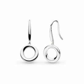 Kit Heath Silver Bevel Cirque Drop Earrings 6172RP
