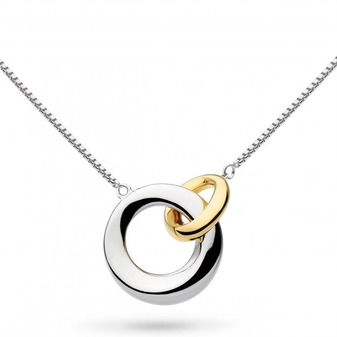 Kit Heath Silver Bevel Cirque Link Gold Necklace 9167GRP