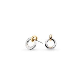 Kit Heath Silver Bevel Cirque Link Golden Earrings 4172GRP
