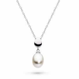Kit Heath Silver Coast Pebble Pearl Necklace 90184FP