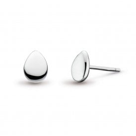 Kit Heath Silver Coast Pebble Small Sud Earrings 40187RP