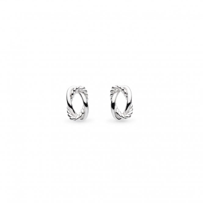 Kit Heath Silver Marina Rope Twist Stud Earrings 41075RP