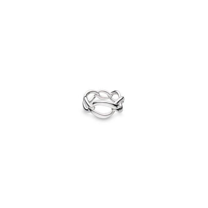 Kit Heath Sterling Silver Entwine Twine Link Ring