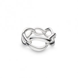 Kit Heath Sterling Silver Entwine Twine Link Ring
