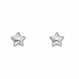 Little Star Sterling Silver Star Earrings LSE0182