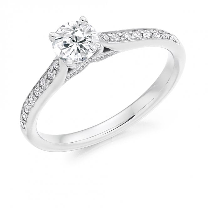 Lowry Diamonds Platinum Diamond Solitaire Ring .75ct (Certified Centre Stone)