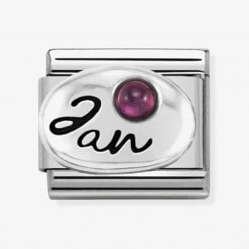 Nomination Classic anuary Garnet Bithstone Charm 330505/01