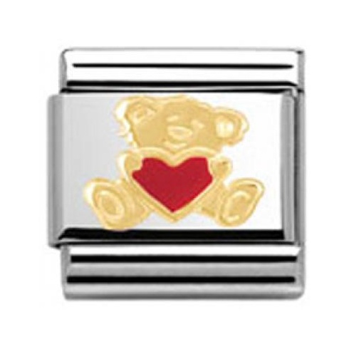 Nomination Classic Bear With Heart Charm 030253/32