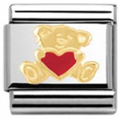 Nomination Classic Bear With Heart Charm 030253/32