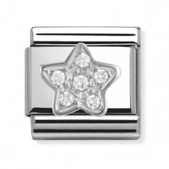 Nomination Classic CZ Silver Star Charm 330304/02