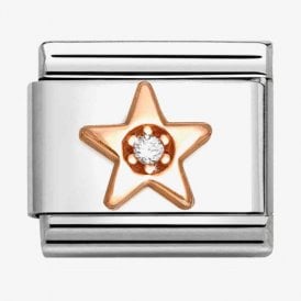 Nomination Classic CZ White Star Charm 430305/37