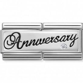 Nomination Classic Double CZ Anniversay Charm 330730/03