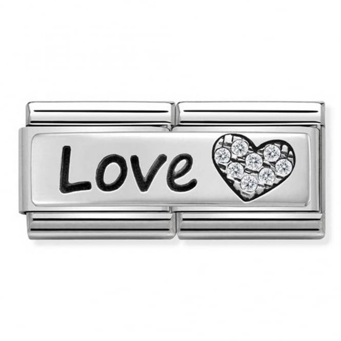 Nomination Classic Double Link Love Heart Charm 330731/05