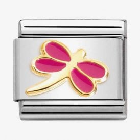 Nomination Classic Fuchsia Dragonfly Charm 030285/57