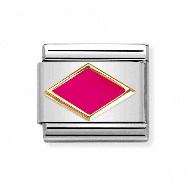 Nomination Classic Fuchsia Rhombus Charm 030285/52